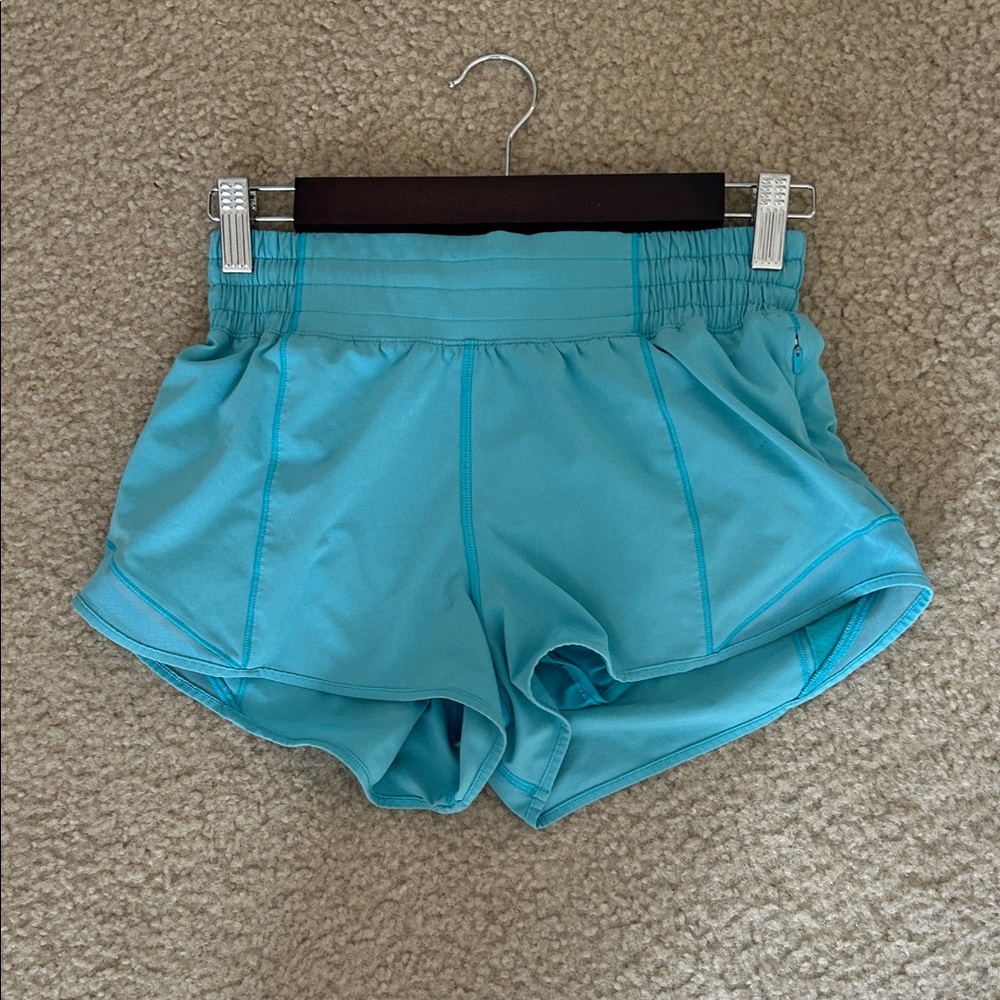 lululemon athletica Turquoise Athletic Shorts Size 4 2.5 inch